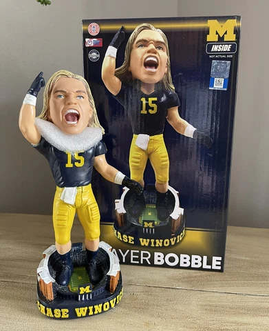 CHASE WINOVICH Michigan Wolverines Football “Big House Legend” Bobblehead NIB! Cover
