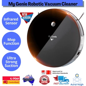 MyGenie XSonic Robotic Vacuum Cleaner Carpet Floors Dry Wet Mopping Auto Robot - Picture 1 of 10