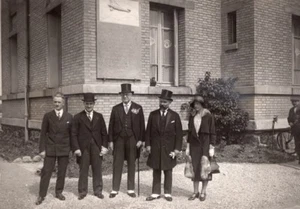 France Le Bourget Costes et Bellonte Plaque Inauguration Aviation Photo 1930's - Foto 1 di 4