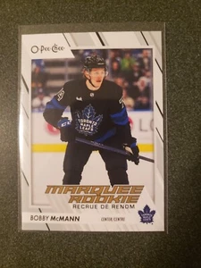 Bobby McMann 2023-24 UD O-Pee-Chee Marquee Rookie Toronto Maple Leafs #561 - Picture 1 of 2