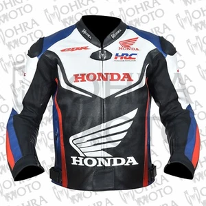 2025 Honda CBR 1,3mm Rindsleder Motorradjacke Unisex Motorradjacke - Bild 1 von 8