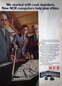NCR Computers Vintage 1969 Advert PRINT #4 : Original Magazine Ad to Frame - Picture 1 of 1
