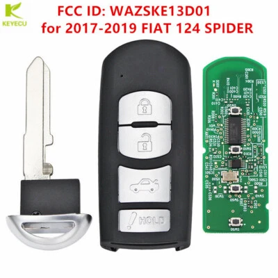 Mando a distancia inteligente de entrada sin llave FIAT 124 SPIDER 17-19 WAZSKE13D01 de reemplazo para FIAT 124 SPIDER 17-19 Foto 1 de 4