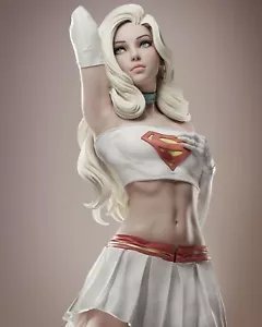 Supergirl Possible Garage Kit Painted Figure Collectible Statue Handmade Gift - Picture 1 of 10