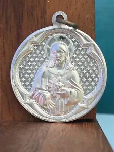 Ancien Pendentif Médaille Religieuse Alu SAINT ROSAIRE PENIN - Imagen 1 de 2