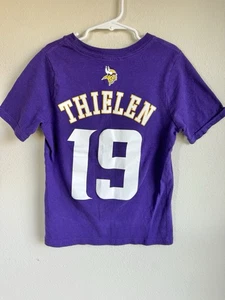 Camiseta de fútbol americano NFL Minnesota Vikings niños grande 7 Thielen #19 - Imagen 1 de 9