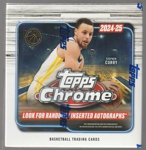 2024-25 Topps Chrome Basketball Factory Sealed NBA Mega Box - Picture 1 of 5