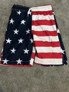Children’s Place Sport, Red,White, And Blue, USA flag Swimsuit, Size Youth Large - Picture 1 of 3