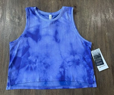 Nuevo con etiquetas Lululemon Train to Be Tanque Mármol Tinte Púrpura Talla 10 Envío Gratis Foto 1 de 4