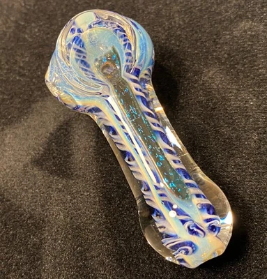 Small Hand-Blown Glass Pipe - Image 1 of 4
