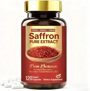 ZAFFERANO PURO in CAPSULE 88.5 Mg - 120 Capsule | Integratore Naturale per Umore - Foto 1 di 12