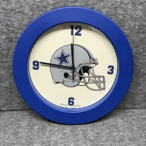 Orologio da parete vintage Dallas Cowboys Bulova Sportstime 1991 11,5" raro NFL funziona blu - Foto 1 di 6