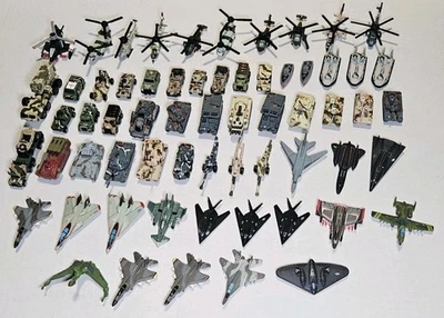 Vintage 90s Micro Machines Lot 60+ Galoob Military Vehicles Battle Zones  - Image 1 of 4