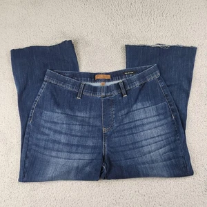 Judy Blue Jeans Damen 18W Blau Pull On Flare Raw Hem Stretch Denim Übergröße - Bild 1 von 16