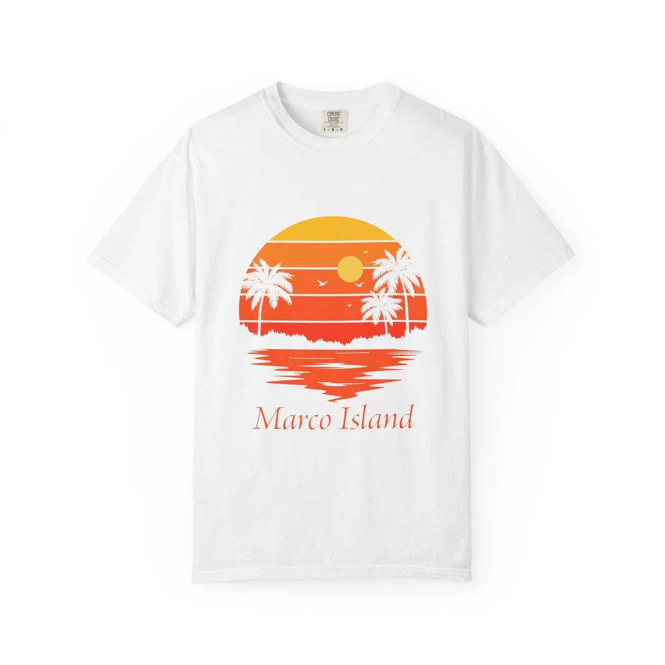 Camiseta Marco Island Sunset | Diseño Palm Tree Beach Foto 1 de 1