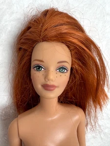 Barbie Happy Family Midge 1999 capelli rossi lentiggini amico bambola nuda usata - Foto 1 di 8