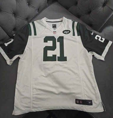 Camiseta Nike New York Jets para hombre 2X blanca #21 LaDainian Tomlinson NFL Onfield. Foto 1 de 4