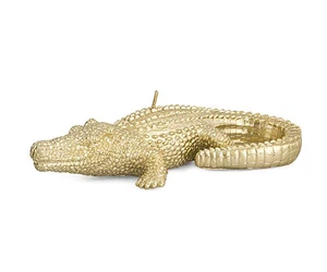 Ton in Ton Kerze Krokodil H 170 mm Gold - Bild 1 von 1