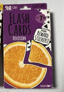 Bendon Learning Flash Cards Math Division Ages 5-7 NEW - Picture 1 of 2