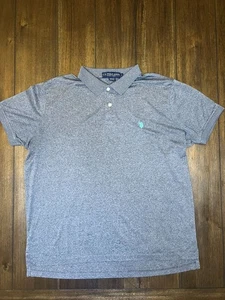 US Polo Assn Polo Shirt Grey Short Sleeve Adult Mens Casual Size L - Picture 1 of 3