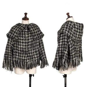 Yohji Yamamoto FEMME Checker Fringe Knit Jacket Size 2(K-133022) - Picture 1 of 12