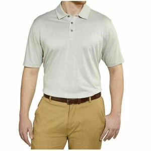 Bolle Performance Polo Mens Short Sleeve Polyester Active Golf, Beige, M - Picture 1 of 3
