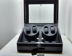 Diplomat Collection 4 Quad Watch Winder Cherry Wood Finish - Picture 1 of 7
