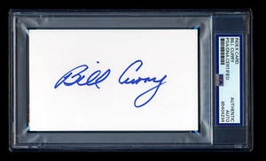 BILL CURRY SIGNED MINT INDEX CARD PSA/DNA AUTO GREEN BAY PACKERS SUPERBOWL 1 - Picture 1 of 1