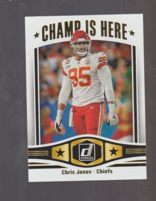 2023 Panini Donruss Champ Is Here #CIH-16 Chris Jones card, Kansas City Chiefs - Image 1 of 2