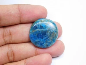 Natural Neon Blue Apatite gemstone Cabochon Loose For Jewelry 42 Cts. ME-3022 - Picture 1 of 3