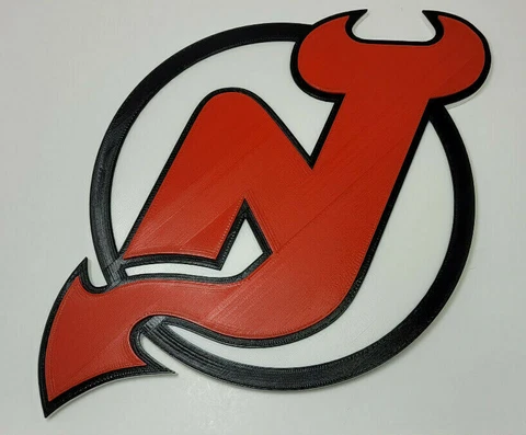 New Jersey Devils 3D Hockey Logo - Emblem, Ornament or Magnet!! Cover
