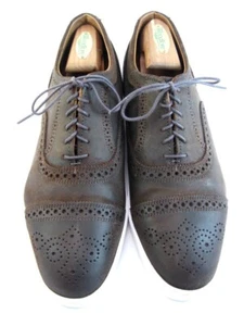 NEW Allen Edmonds "STRAND" Casual Suede Oxford Sneakers 9.5 D Brown Waxed(301N) - Picture 1 of 11