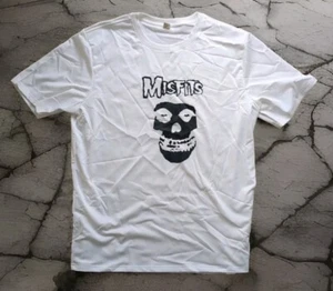 Misfits - Unisex T-Shirt - Large - L - Heavyweight - White W/ Black Print - Picture 1 of 4