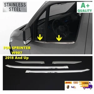 For Mercedes Sprinter W907 Chrome Window Lower Trim Models 2018 and Up.ST. STEL - Bild 1 von 5