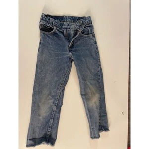 VTG Levi's Relaxed Fit Slim Jeans Youth Waist 22" x 20.5" Inseam Made in USA - Picture 1 of 5
