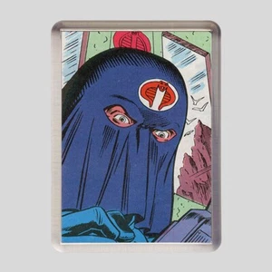 Cobra Commander Comic Art 50 mm x 35 mm Kühlschrankmagnet GI Joe echter amerikanischer Held - Bild 1 von 2