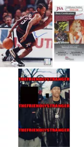 Allen Iverson signed "PHILADELPHIA 76ers" 8x10 Photo c PROOF Photo File JSA COA - Picture 1 of 7
