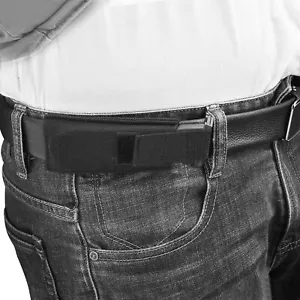 Concealed Horizontal Extra Magazine Belt Pouch Single Pistol Mag Bag Hook & Loop - Picture 1 of 11