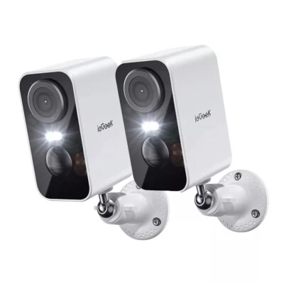 ieGeek 5MP Telecamera di Sorveglianza Esterno Batteria con Visione Notturna PIR,Rilevamento Umanoide - Immagine 1 di 4