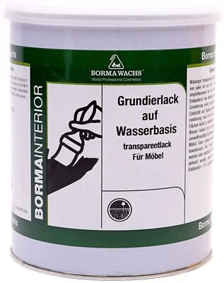 1L Grundierlack Grundierung Wasserbasis Tiefgrund Lack Transparent Möbellack - Bild 1 von 2