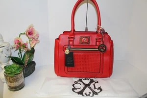 Christian Lacroix Lipstick Red Satchel Handbag Purse NWT $98 Beautiful! - Picture 1 of 12