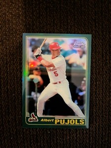 Albert Pujols 2001 Topps Chrome RETROFRACTOR SP RC