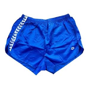Arena Nylon 80er Shorts Gr. XXL 120 - 39cm-61cm vintage Sprinter Sport blau Neu - Picture 1 of 4