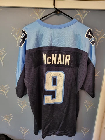 VTG Steve McNair Tennessee Titans #9 Reebok NFL Football Jersey Men’s Size XL 48 Cover