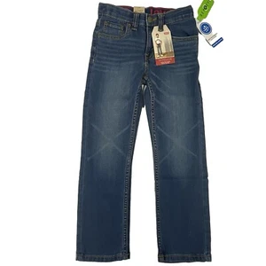 New Levi's 514 Straight Fit Boys Size 6 Regular Adjustable Waist With Stretch - Picture 1 of 14