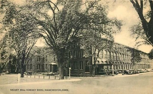 VELVET MILL, CHENEY BROS, MANCHESTER, CONNECTICUT, POSTAL VINTAGE - Imagen 1 de 2