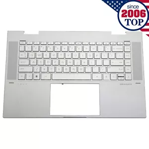 Nuevo teclado retroiluminado con reposamanos HP Envy 15-ES 15M-ES 15T-ES plateado M45474-001 EE. UU. - Imagen 1 de 8
