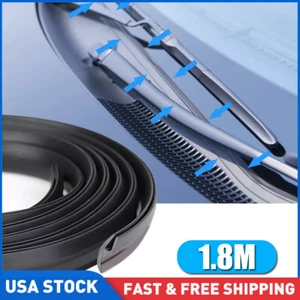 Universal 1.7M/5.6FT Car Front Windshield Wiper Panel Hood Rubber Seal Strip NEW - Picture 1 of 12