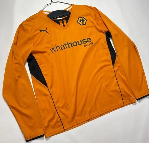 Wolverhampton Wanderers Home football shirt 2013 - 2014 L/S PUMA Soccer Jersey Cover