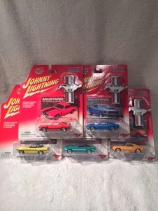 5 Johnny Lightning 1969 1970 Ford Mustang Boss 429 302 Shelby GT350 GT500 LOT - Picture 1 of 11